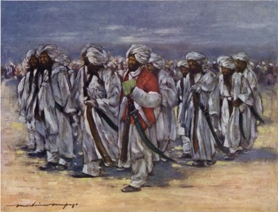 Baluch Chiefs on Durbar Day by Mortimer Ludington Menpes